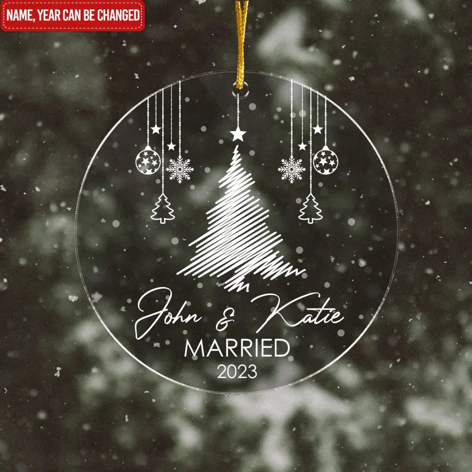 Christmas Family -  Personalized Christmas Ornament, Christmas Acrylic Ornament