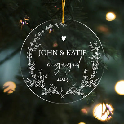 Christmas Family -  Personalized Christmas Ornament, Christmas Acrylic Ornament