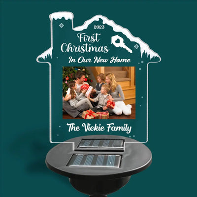 First Christmas In Our New Home - Personalized Solar Light, Gift For Christmas