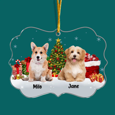 Dear Santa Define Naughty - Personalized Acrylic Ornament, Gift For Dog Lover