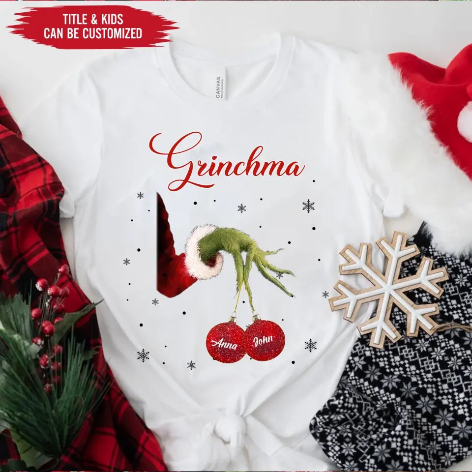 Grinchma - Personalized T-Shirt, Gift For Christmas