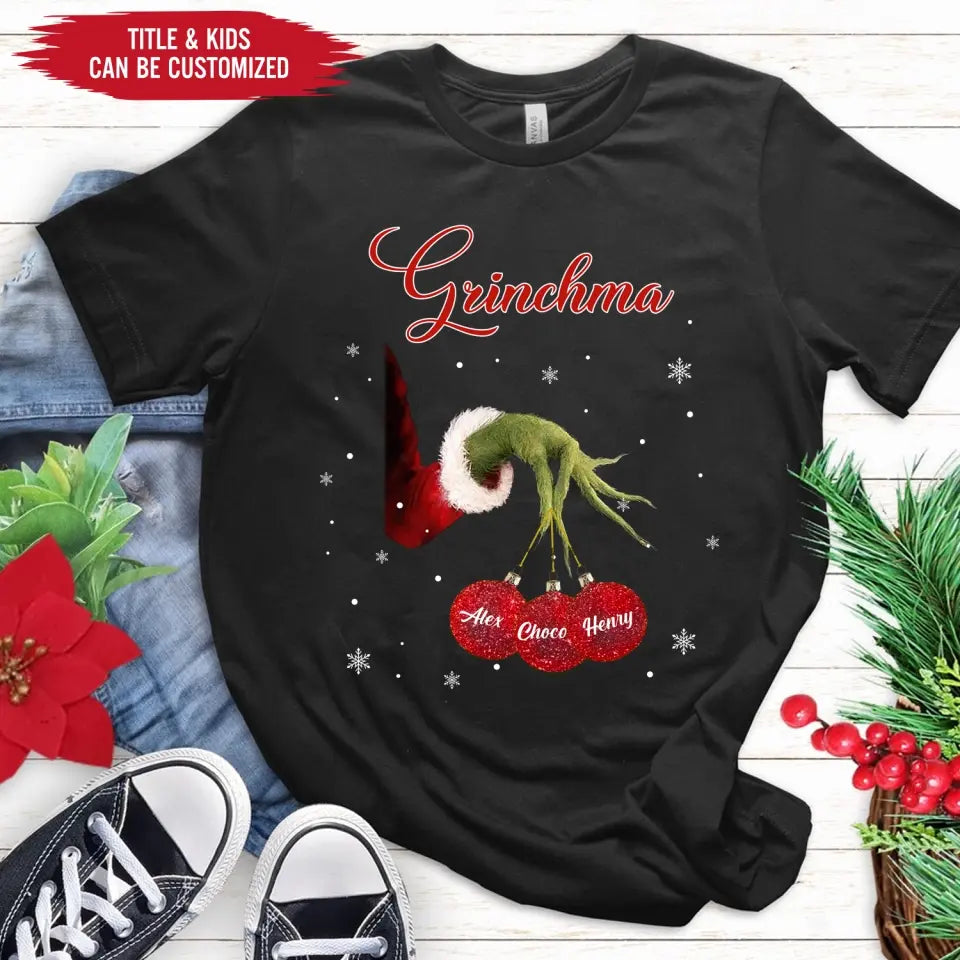 Grinchma - Personalized T-Shirt, Gift For Christmas