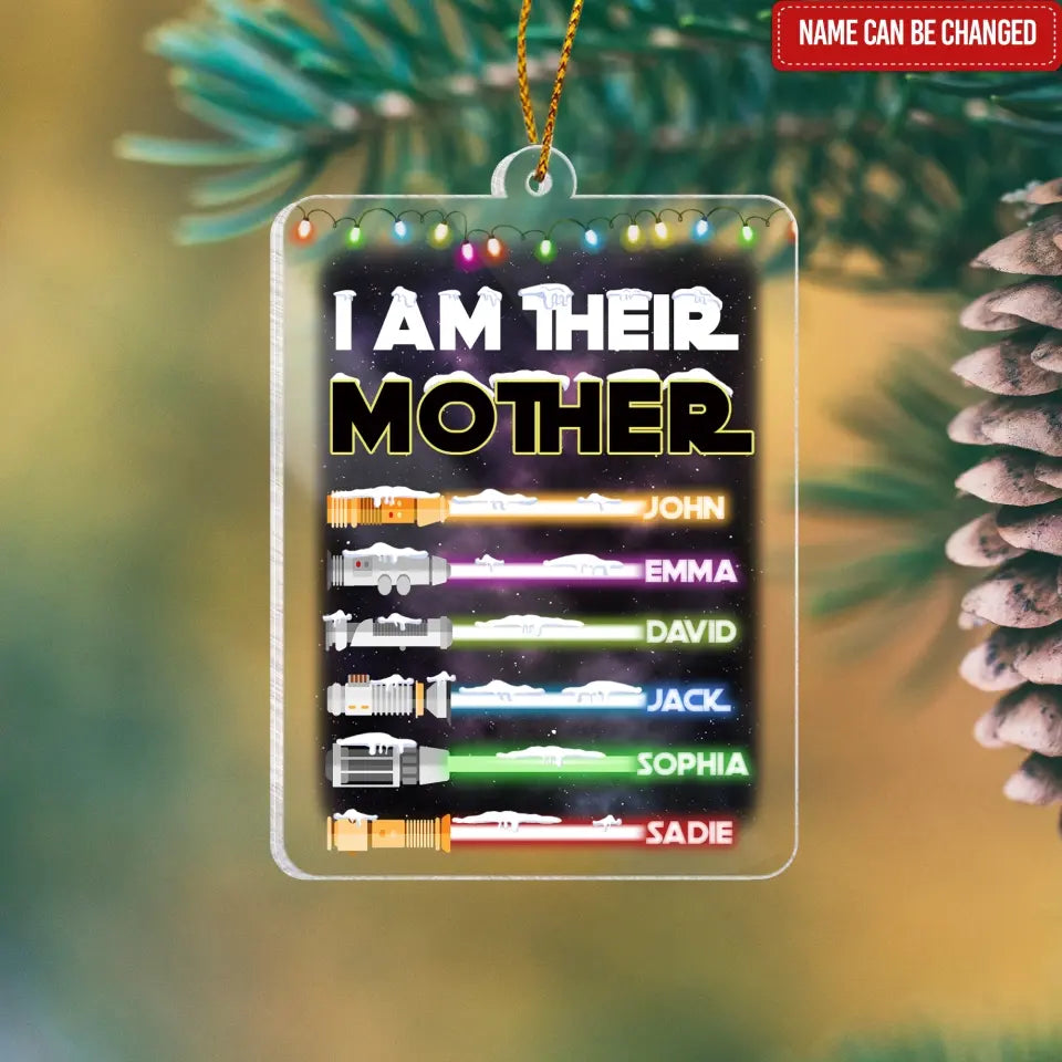 I Am Their Father/ Mother - Personalized Acrylic Ornament, Gift For Christmas