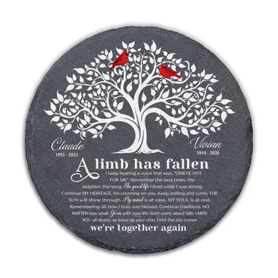 A Limb Has Fallen From The Family Tree - Personalized Garden Stone
