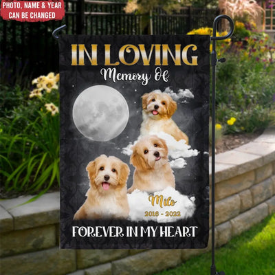 In Loving Memory Of - Personalized Garden Flag, Memorial Gift