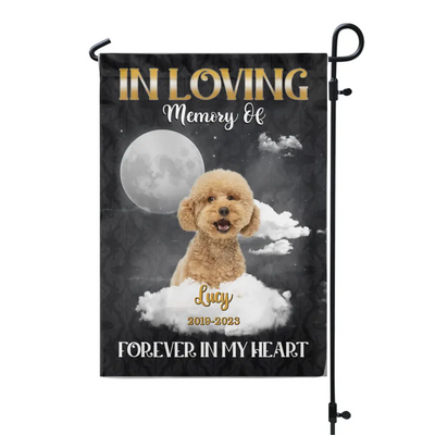 In Loving Memory Of - Personalized Garden Flag, Memorial Gift