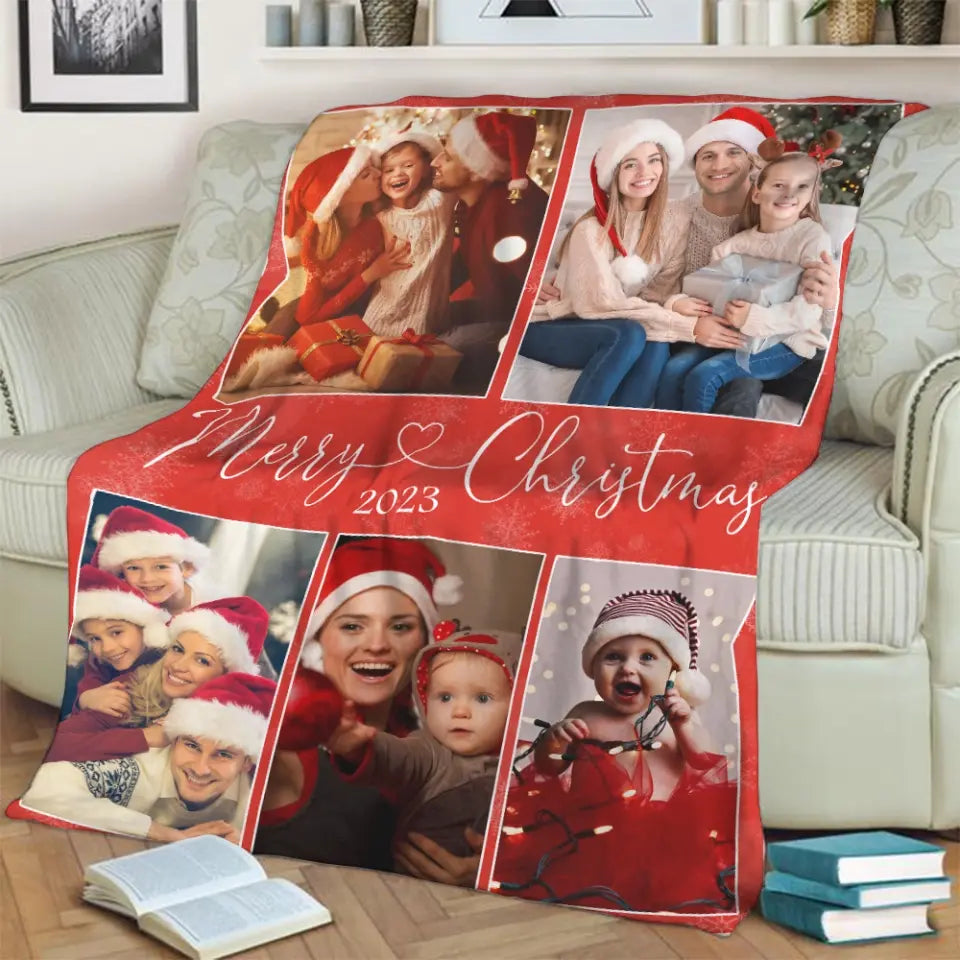 Merry Christmas - Personalized Blanket, Gift For Christmas