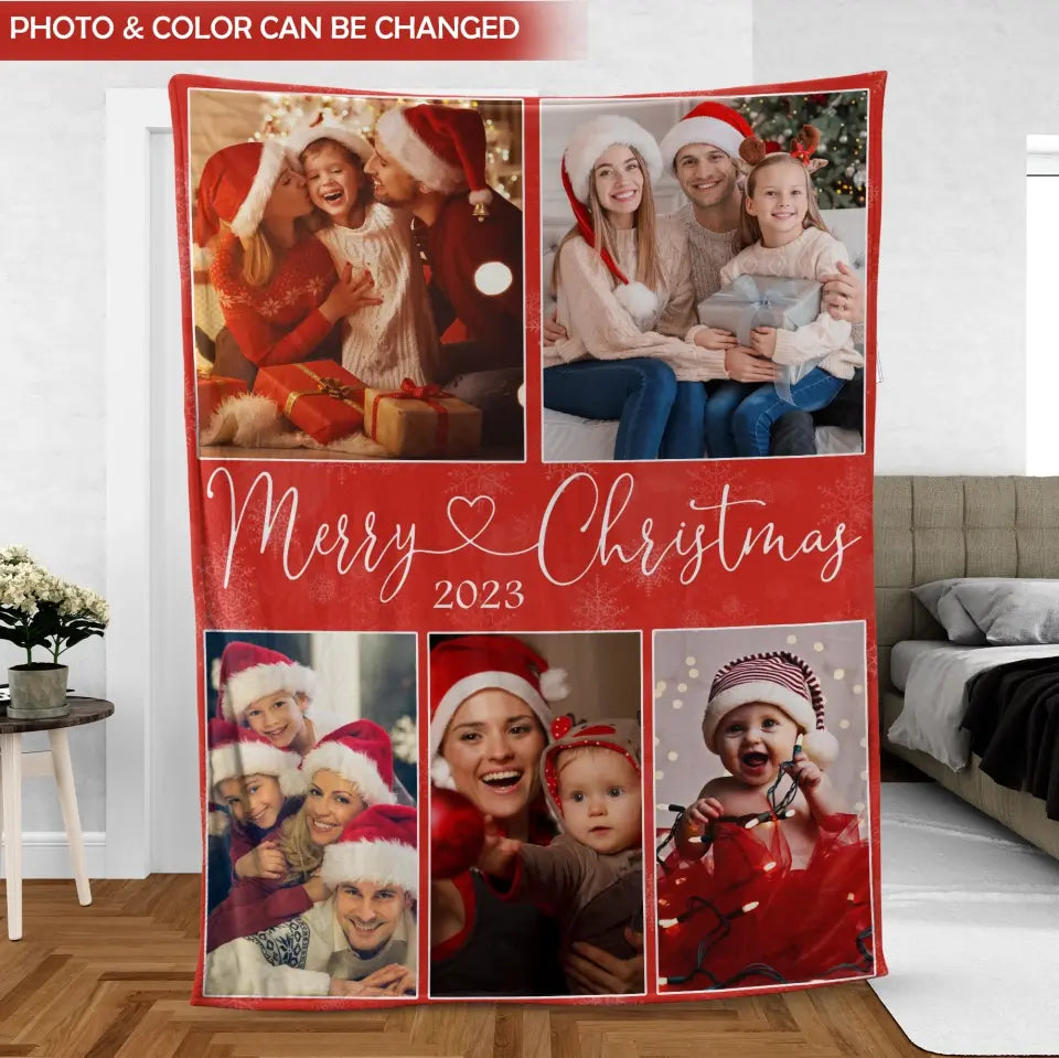 Merry Christmas - Personalized Blanket, Gift For Christmas