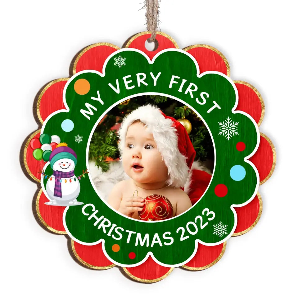 My Very First Christmas 2023 - Personalized Wooden Ornament, Gift For Christmas - ORN82