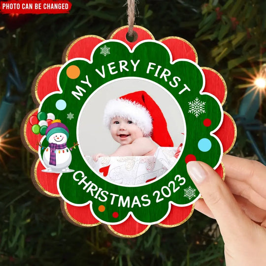 My Very First Christmas 2023 - Personalized Wooden Ornament, Gift For Christmas - ORN82