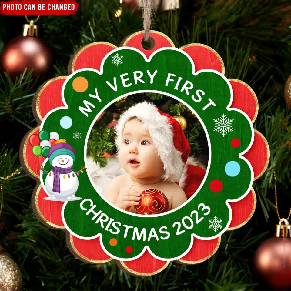 My Very First Christmas 2023 - Personalized Wooden Ornament, Gift For Christmas - ORN82