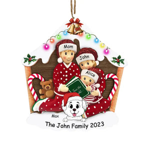 Family Christmas - Personalized Wooden Ornament, Christmas Gift For Family - ORN83