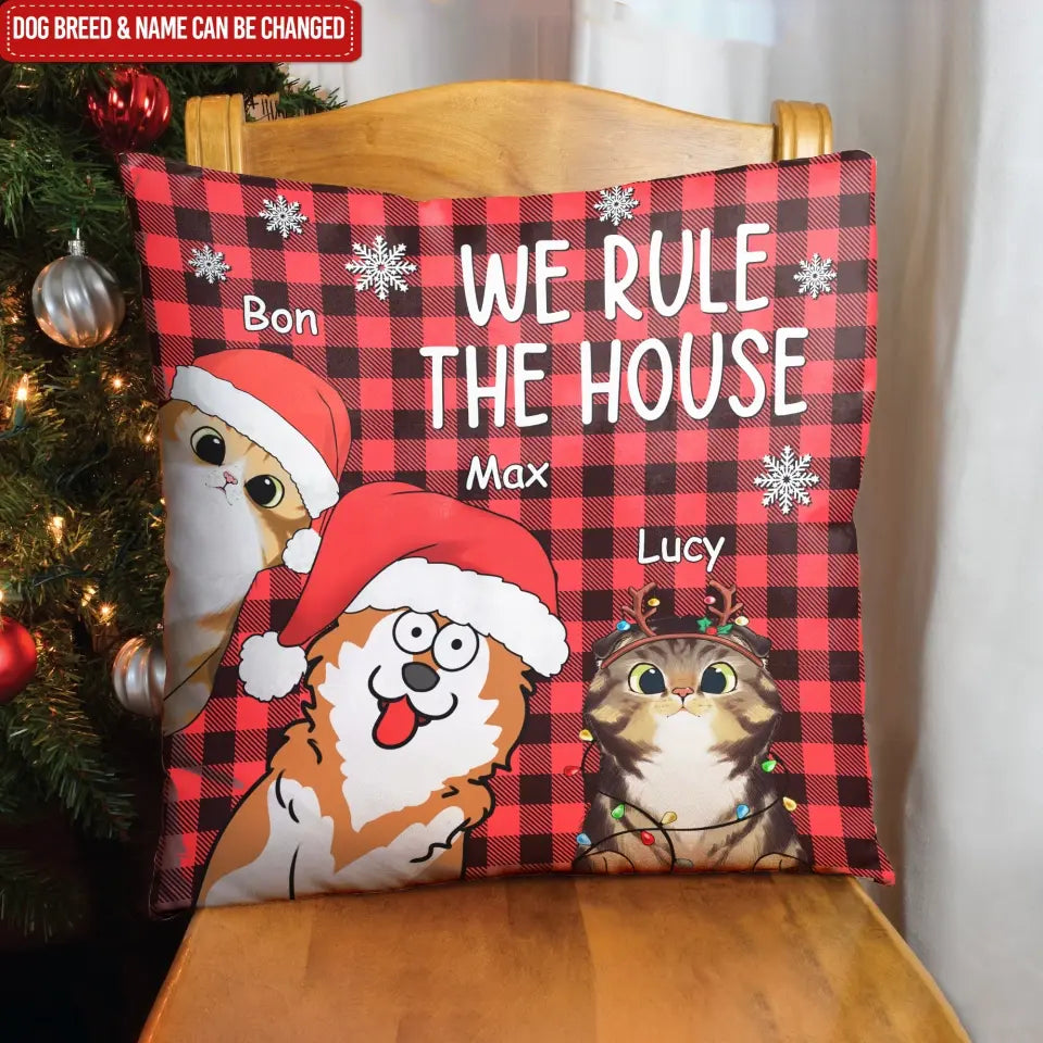 We Rule The House - Personalized Pillow, Gift For Christmas - PC70