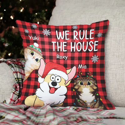 We Rule The House - Personalized Pillow, Gift For Christmas - PC70