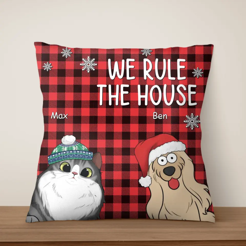 We Rule The House - Personalized Pillow, Gift For Christmas - PC70