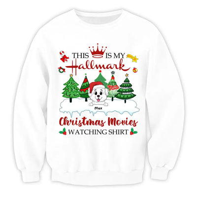 This is My Hallmark Christmas Watching Shirt - Personalized T-Shirt, Christmas Gift For Dog Lovers - TS1016