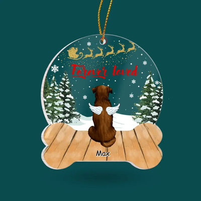 Forever Loved - Personalized Acrylic Ornament, Gift For Dog Lovers, Pet Loss Gift - ORN97