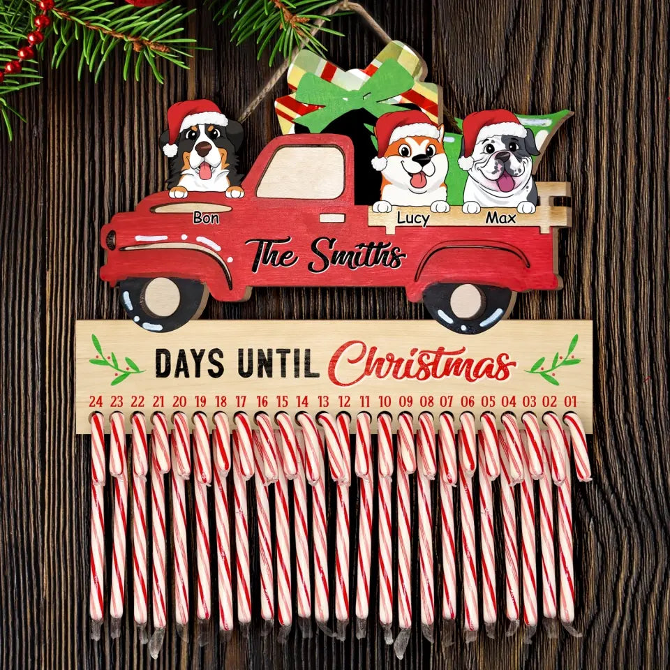 Days Until Christmas - Personalized Christmas Countdown Sign, Gift For Christmas - DS644