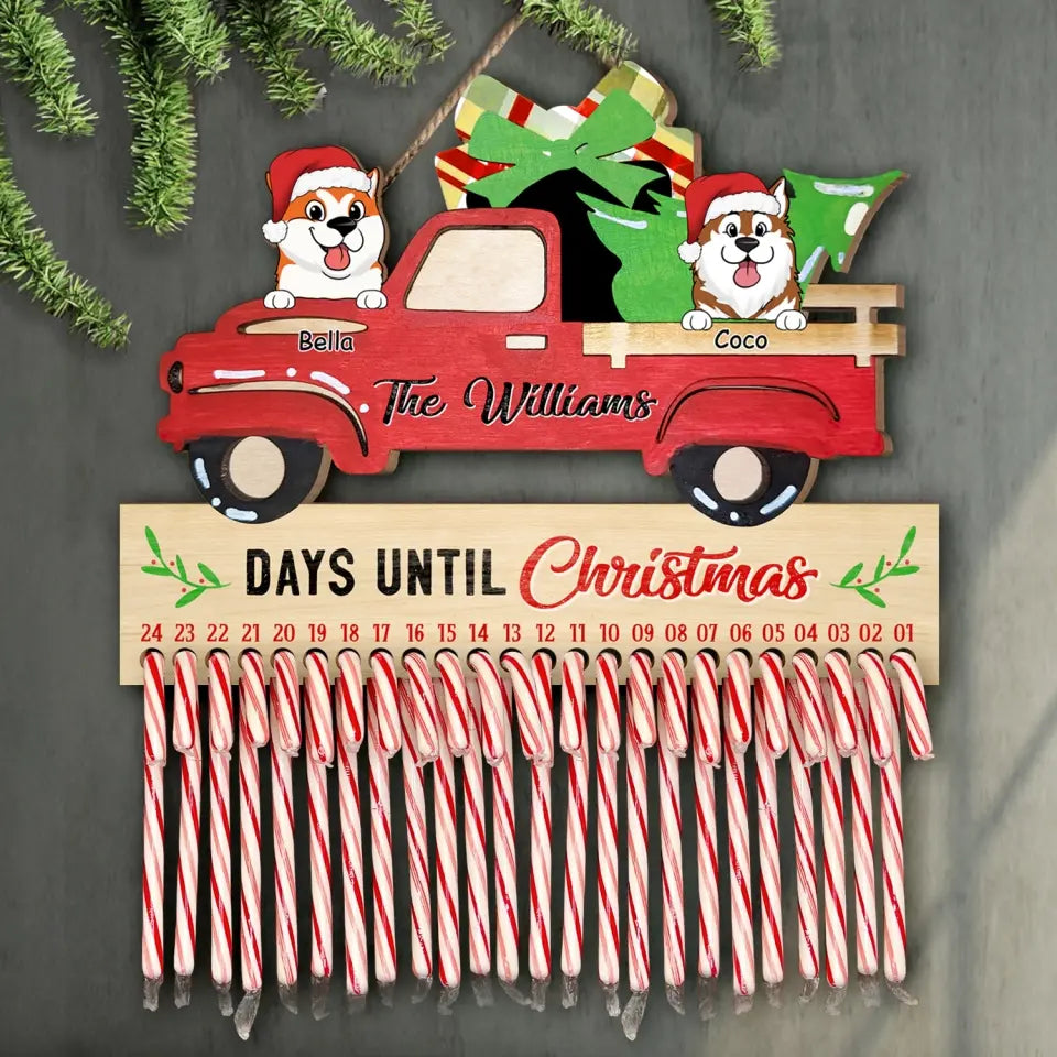 Days Until Christmas - Personalized Christmas Countdown Sign, Gift For Christmas - DS644