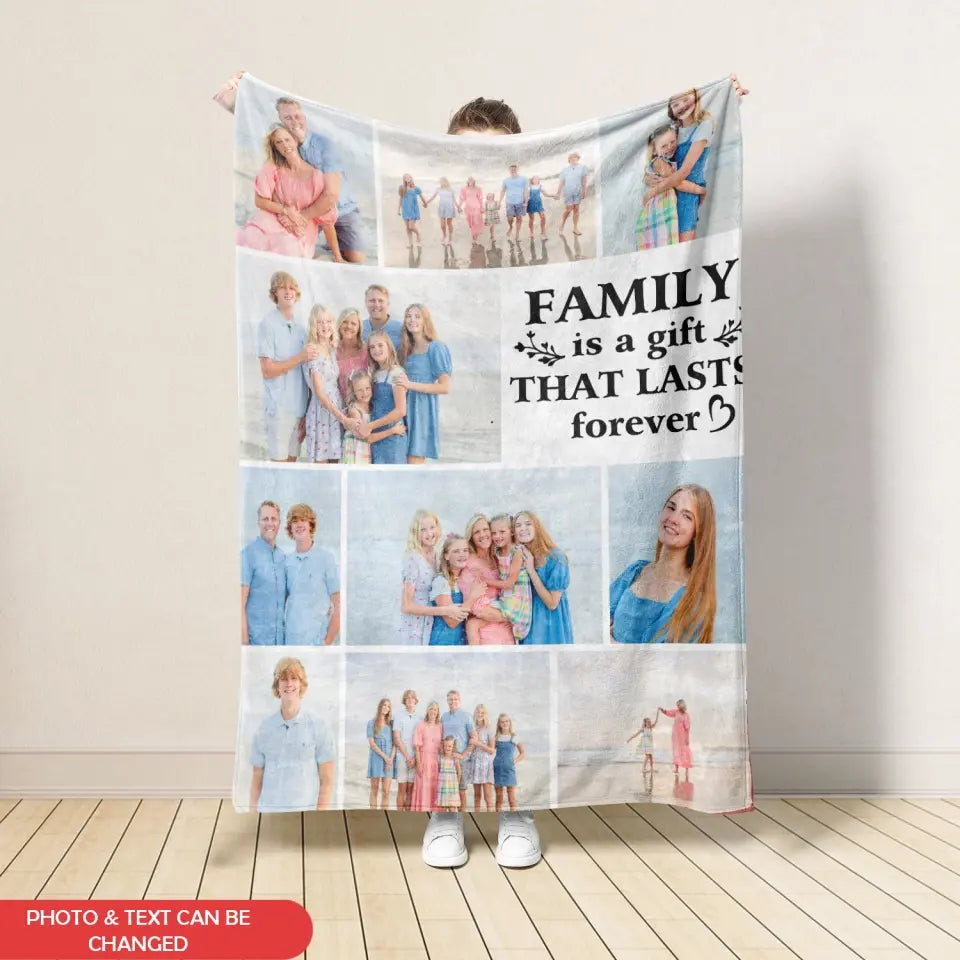 Family Is A Gift That Lasts Forever - Personalized Blanket, Gift For Family - BL30