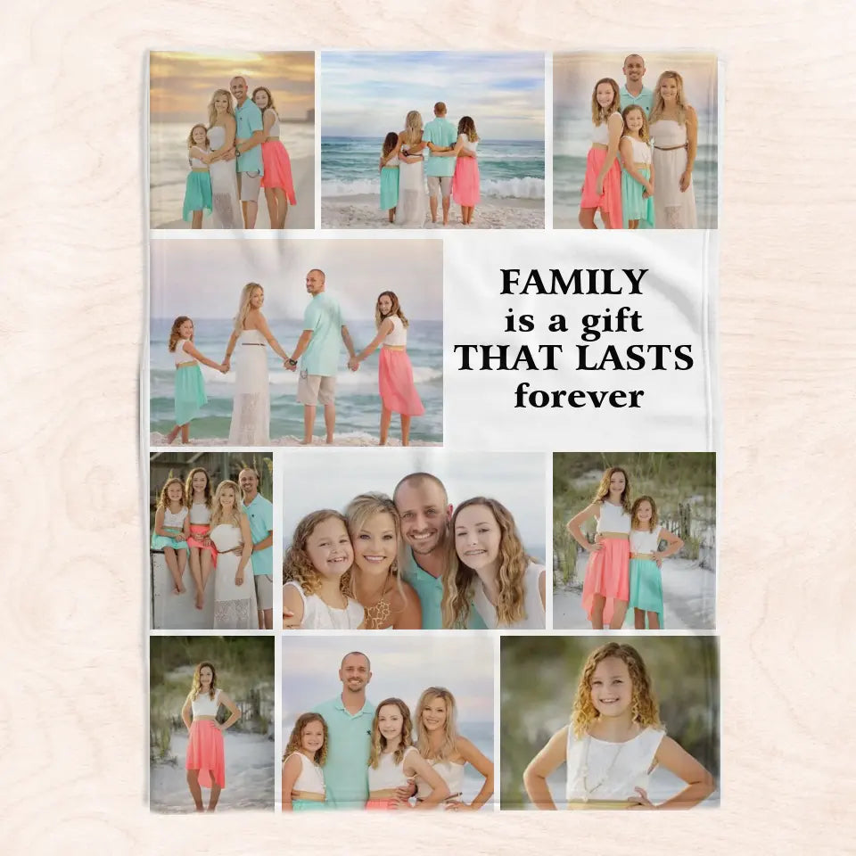 Family Is A Gift That Lasts Forever - Personalized Blanket, Gift For Family - BL30