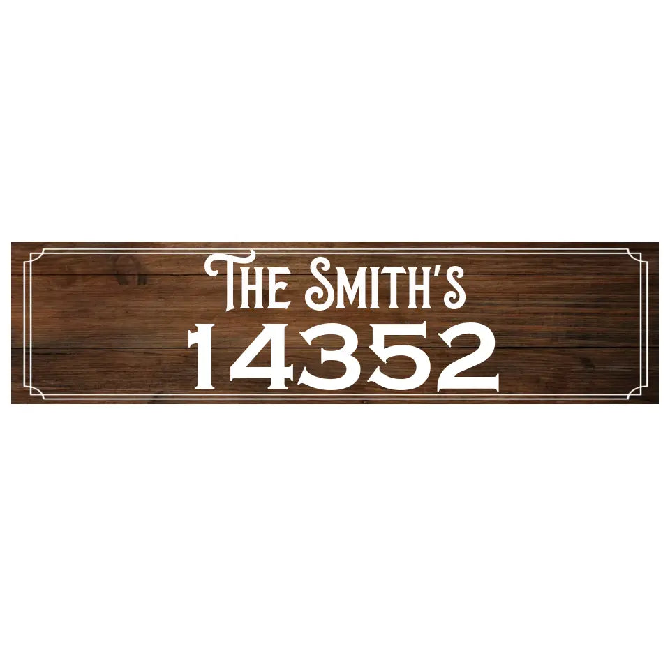 Custom Address Decal - Personalized Curb Decal, Custom Address - CD03