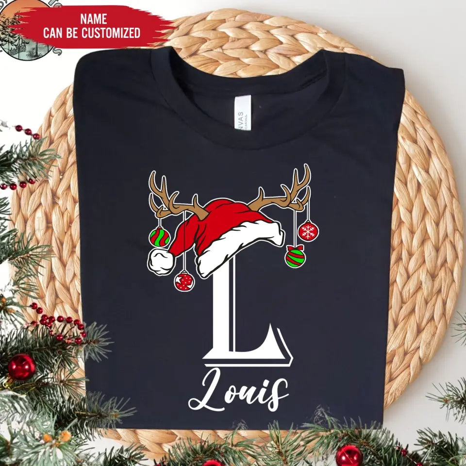 Monogrammed Family Christmas - Personalized T-Shirt, Christmas Gift - TS1018
