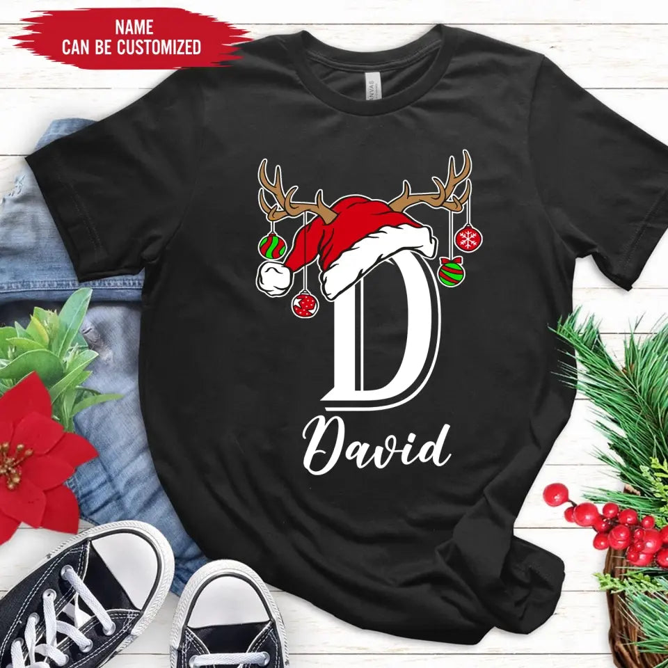 Monogrammed Family Christmas - Personalized T-Shirt, Christmas Gift - TS1018