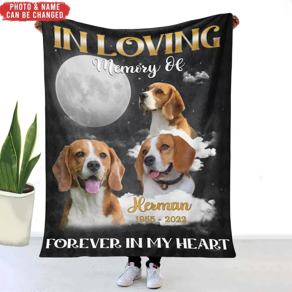 In Loving Memory Of - Personalized Blanket, Memorial Gift - BL31