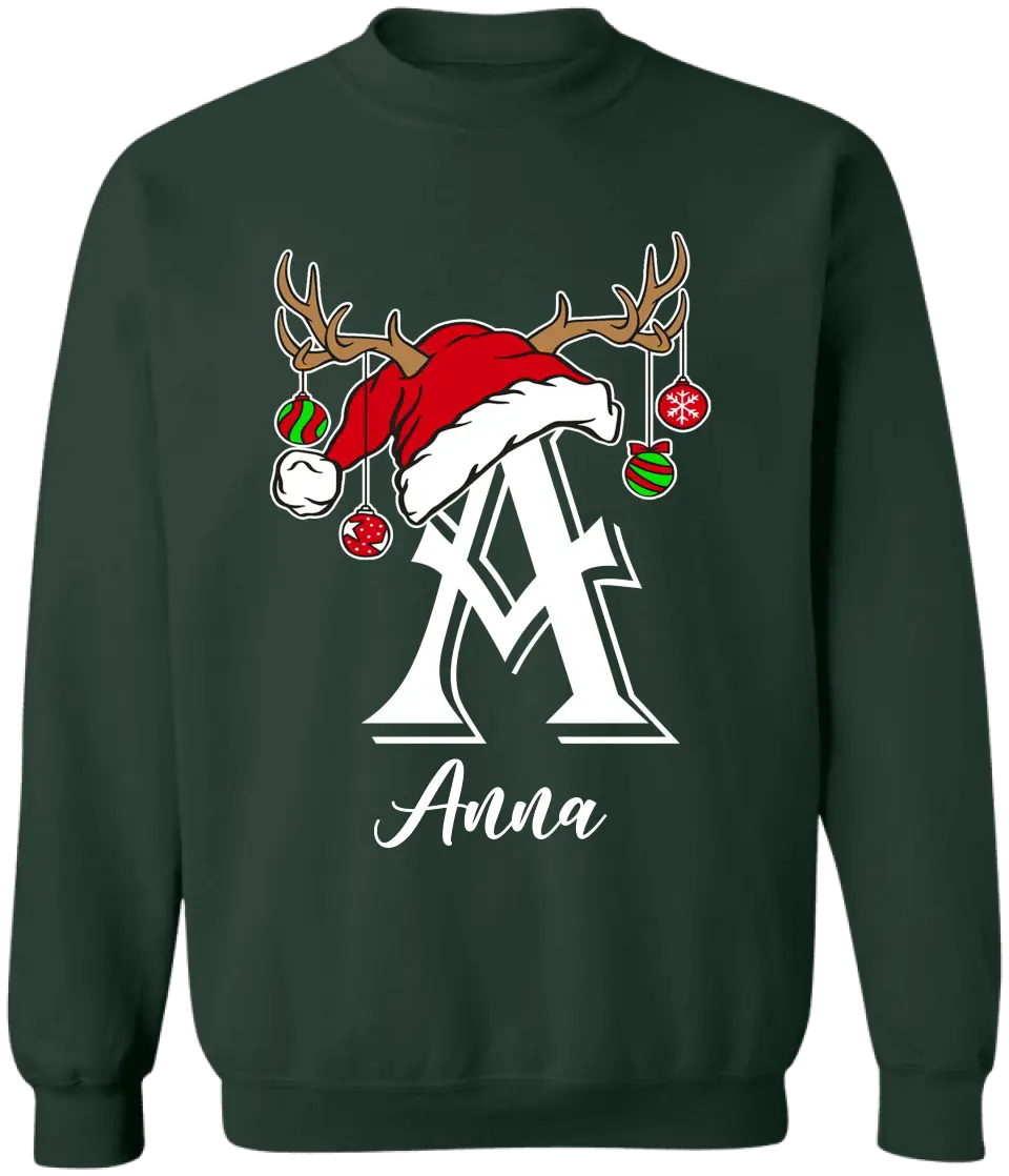 Monogrammed Family Christmas - Personalized T-Shirt, Christmas Gift - TS1018