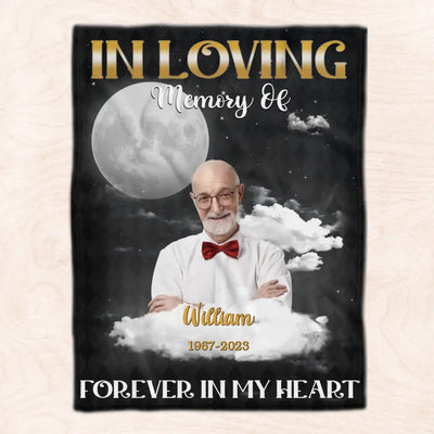 In Loving Memory Of - Personalized Blanket, Memorial Gift - BL31