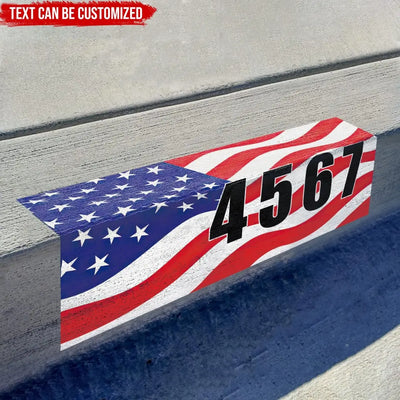 Country Flags - Personalized Curb Decal, Curb Address Decal - CD05