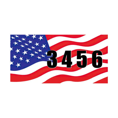 Country Flags - Personalized Curb Decal, Curb Address Decal - CD05