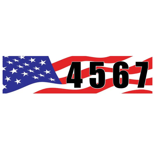 Country Flags - Personalized Curb Decal, Curb Address Decal - CD05