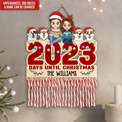 Family Days Until Christmas - Personalized Christmas Countdown Sign, Christmas Gift For Family - DS646