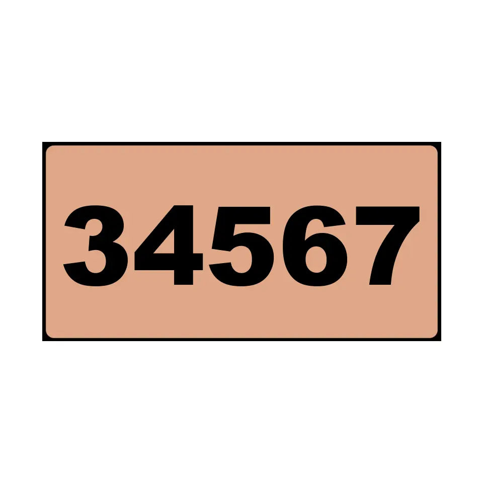 Curb Wrap Address Decal - Personalized Curb Decal - CD06