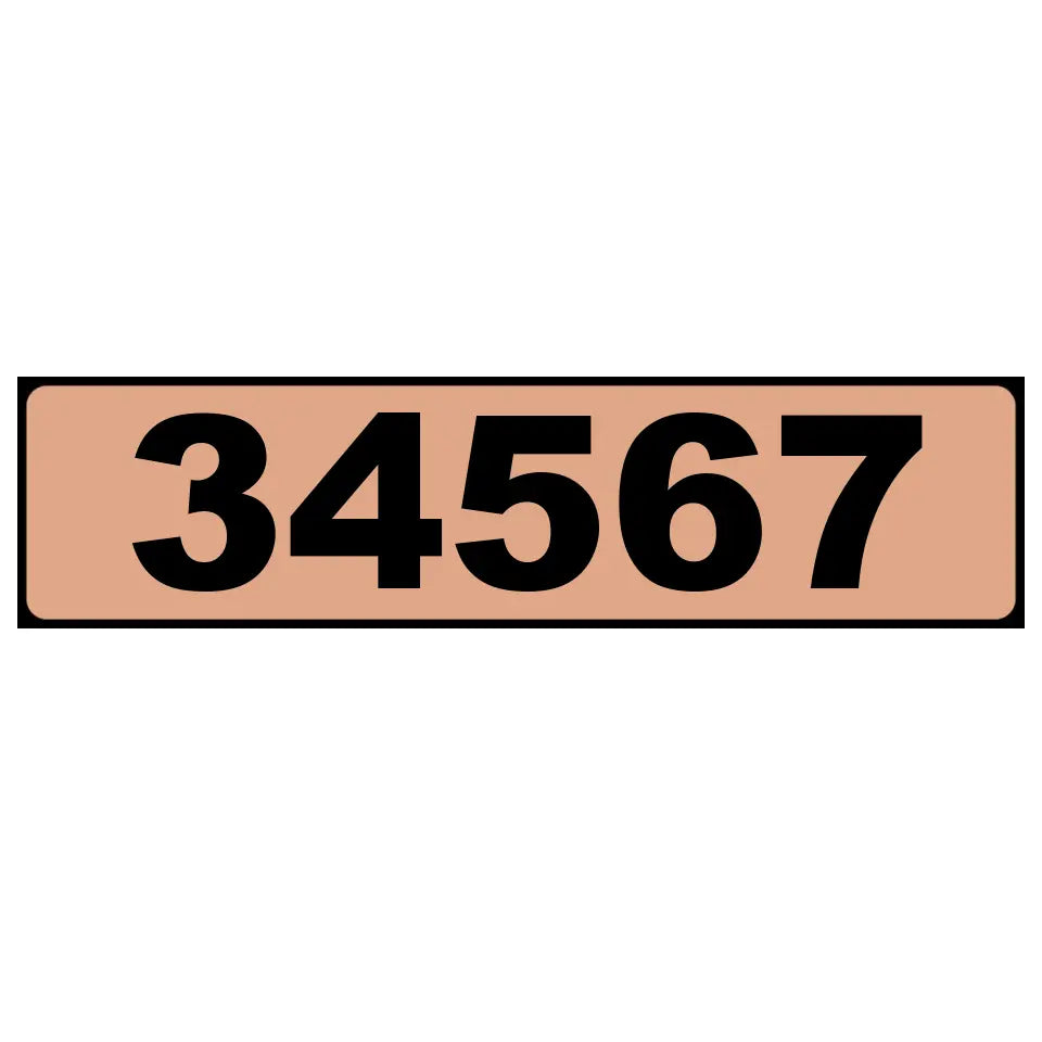 Curb Wrap Address Decal - Personalized Curb Decal - CD06