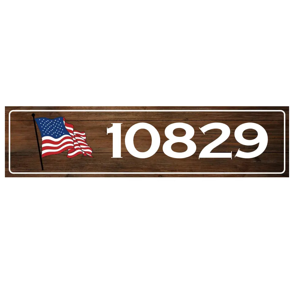 Country Flags 2 - Personalized Curb Decal, Curb Address Decal - CD07