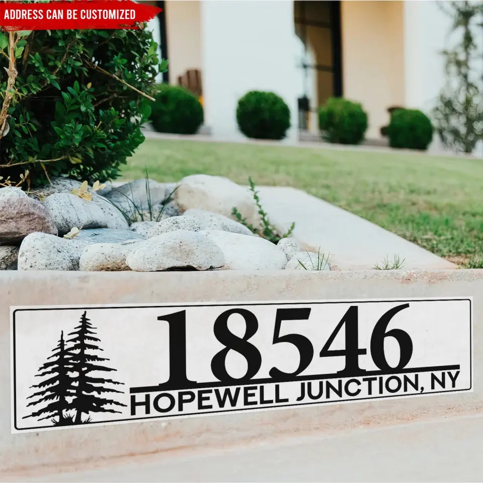 House Number - Personalized Curb Decal, Gift For Family - CD08