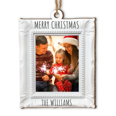 Merry Christmas - Personalized Wooden Ornament, Gift For Christmas - ORN130