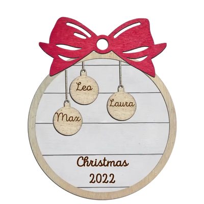 Family Christmas Ornament - Personalized Family and Pet Ornament/ Personalized Christmas Ornament/ Personalized Christmas- Christmas in July