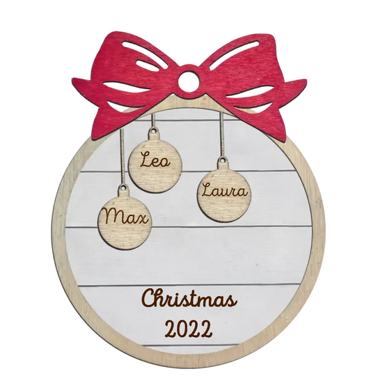 Family Christmas Ornament - Personalized Family and Pet Ornament/ Personalized Christmas Ornament/ Personalized Christmas- Christmas in July