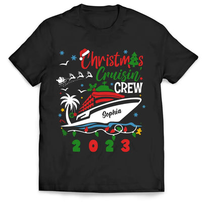 Christmas Cruise Shirt - Personalized T-Shirt, Christmas Family Vacation Shirt - TS1020