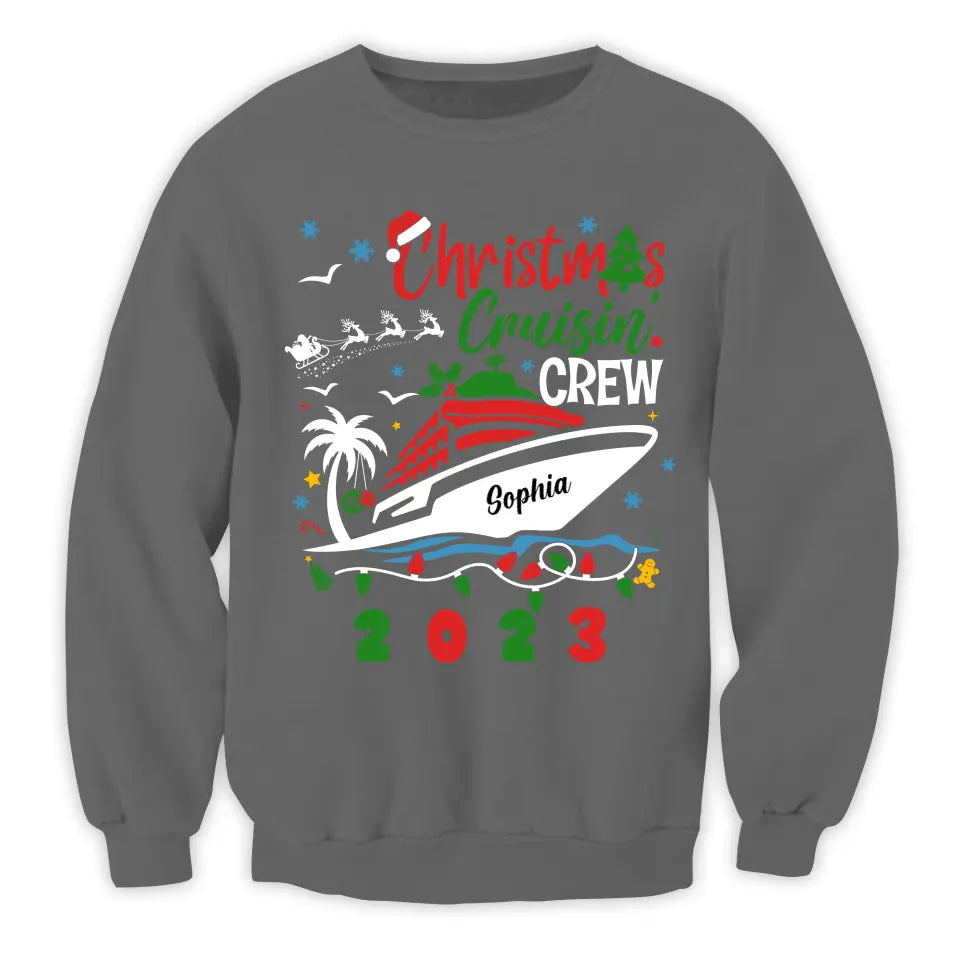 Christmas Cruise Shirt - Personalized T-Shirt, Christmas Family Vacation Shirt - TS1020