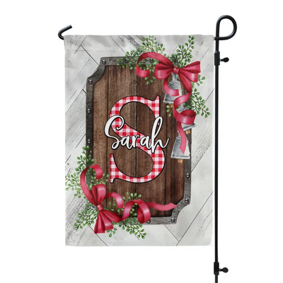 Merry Christmas House - Personalized Garden Flag, Christmas Decor - GF144