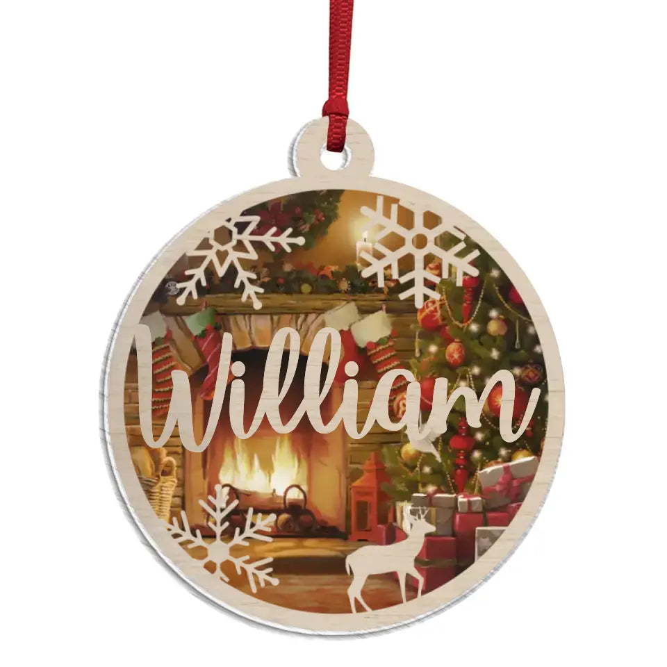 Christmas Custom Name - Personalized Suncatcher Ornament, Christmas Gift - SUN18