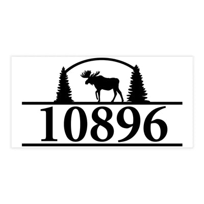 Wild Animal Adventure - Personalized Curb Decal, Custom Address Curb Decal - CD10