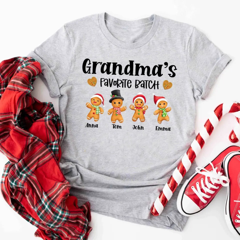 Grandma's Favorite Batch - Personalized T-shirt, Gift For Christmas - TS1021