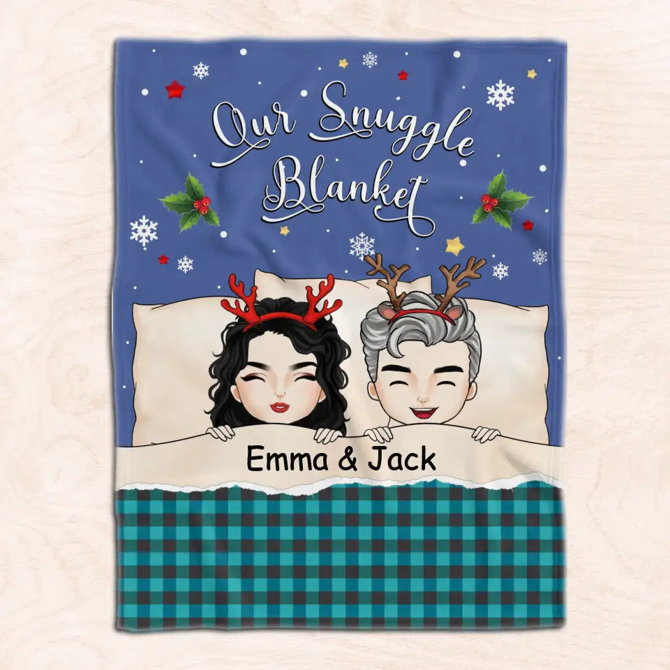 Couple Our Snuggle Blanket - Personalized Blanket, Christmas Gift For Couple - BL34