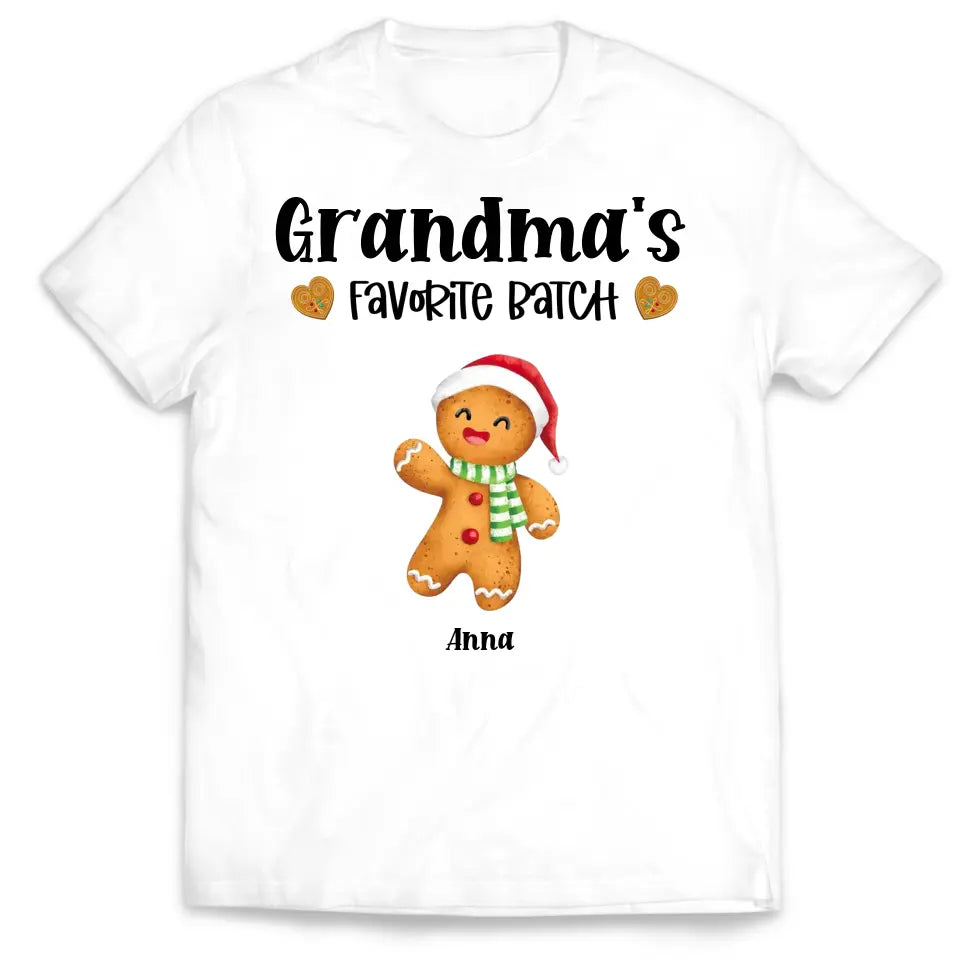 Grandma's Favorite Batch - Personalized T-shirt, Gift For Christmas - TS1021